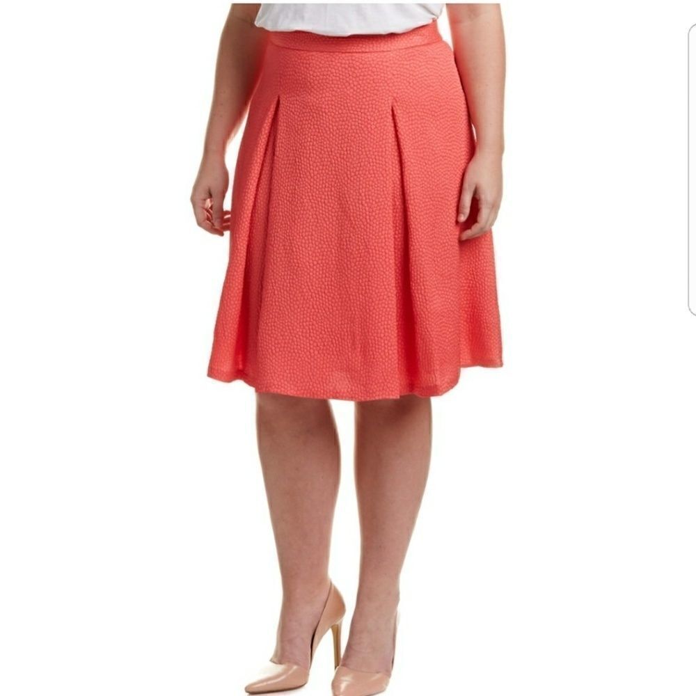 Vince Camuto Pleated A Line Skirt Plus Size NWT Full Figure Size 20W